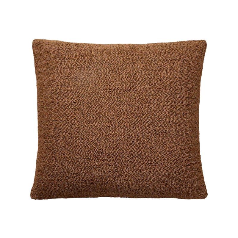 Décoration - Coussins - Coussin d\'extérieur Boucle tissu marron / 50 x 50 cm - Ethnicraft - Marsala - Mousse, Tissu polypropylène