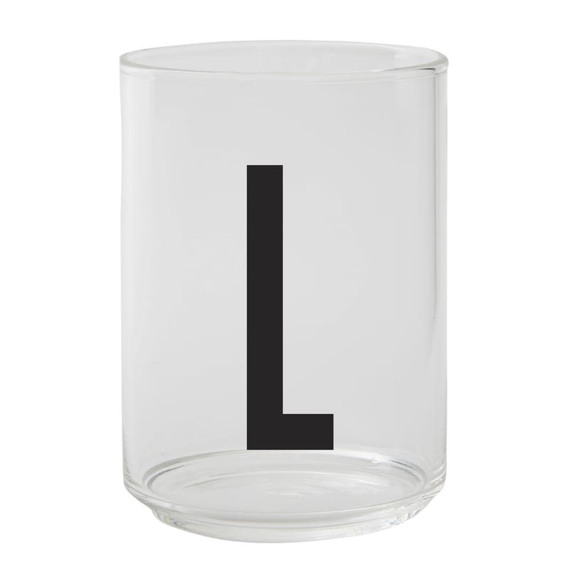 Tisch und Küche - Gläser - Glas A-Z glas transparent / Borosilikatglas - Buchstabe L - Design Letters - Transparent / Buchstabe L - Borosilikatglas