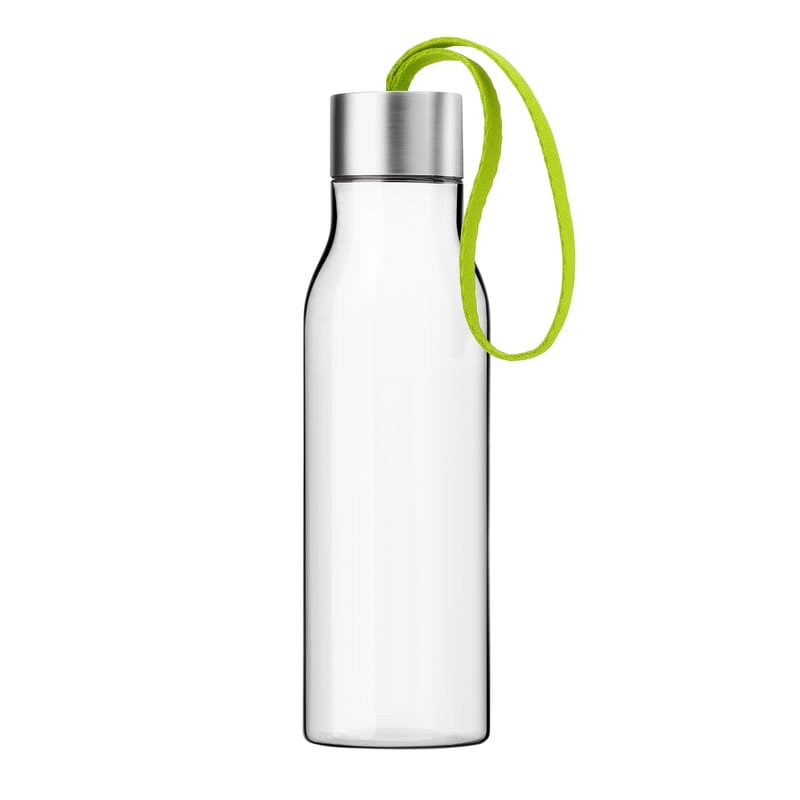 Ventes Flash - Toutes nos offres - Gourde  plastique vert transparent Small 0,5 L / Bouteille nomade plastique écologique - Eva Solo - Vert lime - Plastique écologique