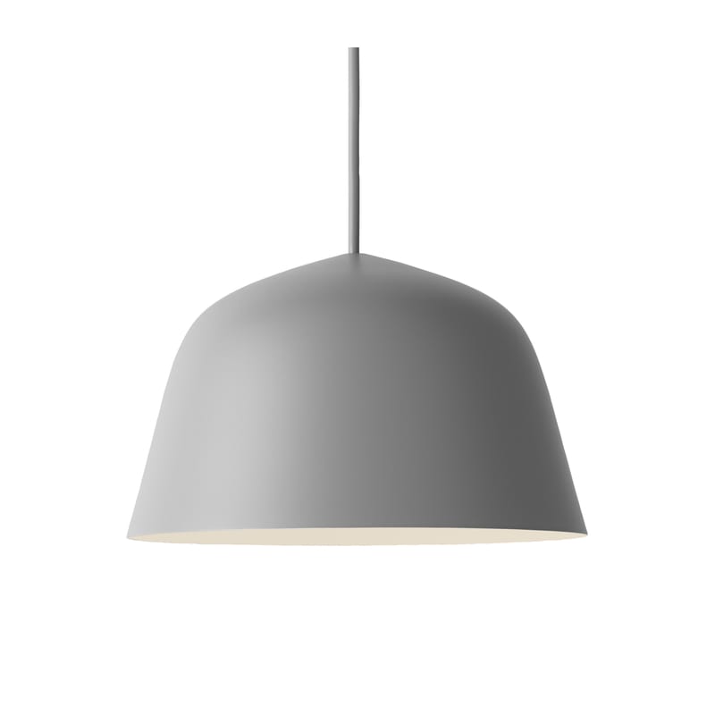 Lighting - Pendant Lighting - Ambit Pendant metal grey Ø 25 cm - Muuto - Grey - Aluminium