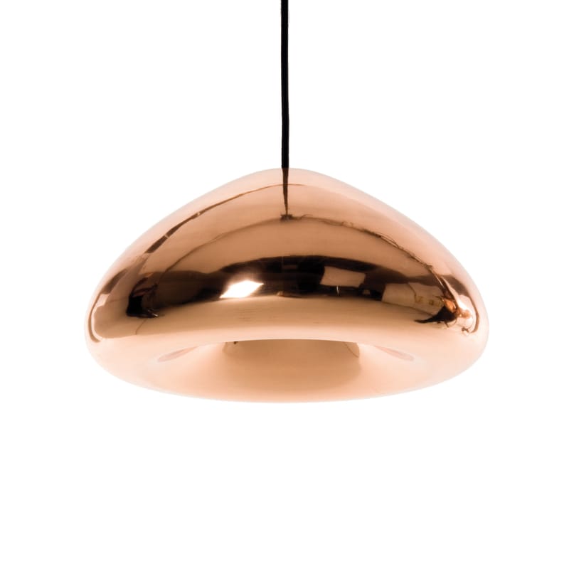 Luminaire - Suspensions - Suspension Void LED cuivre métal / Ø 30 x H 15,5 cm - Tom Dixon - Cuivre - Cuivre