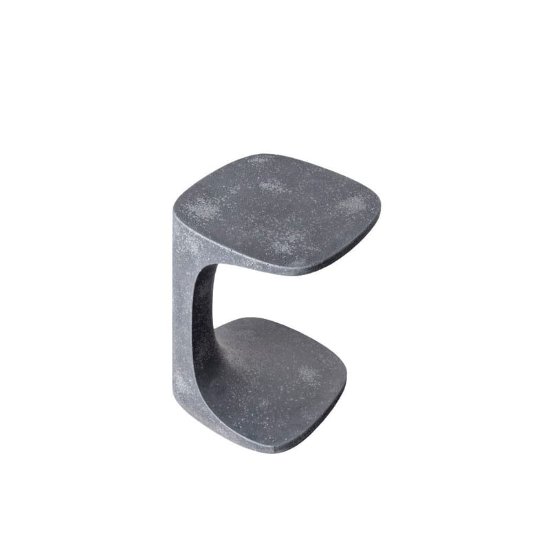 Mobilier - Tables basses - Table d\'appoint Font pierre gris / Béton - 42 x 42 x H 52 cm - Kristalia - Gris foncé - Béton