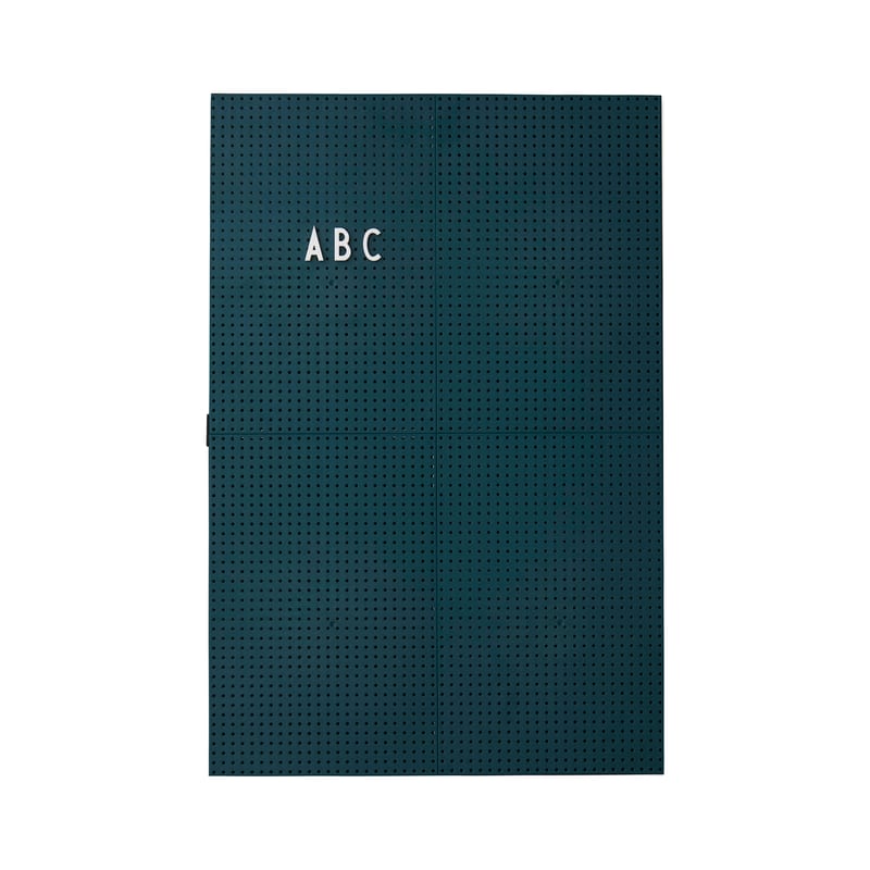 Décoration - Accessoires bureau - Tableau mémo A3 plastique vert / L 30 x H 42 cm - Design Letters - Vert foncé - ABS