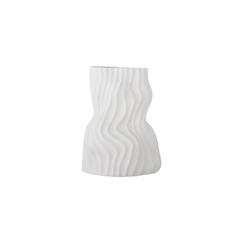 Décoration - Vases - Vase Sahal céramique blanc / H 25,5 cm - Bloomingville - Blanc mat - Céramique