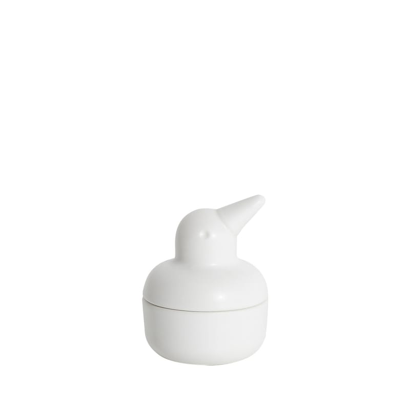 Décoration - Boîtes déco - Boîte Ping Bébé céramique blanc / H 13 cm - Petite Friture - H 13 cm / Blanc - Céramique