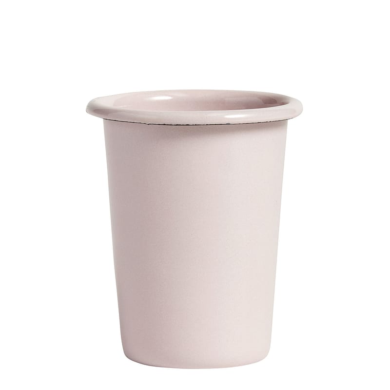 Table et cuisine - Tasses et mugs - Gobelet Enamel métal rose / Acier émaillé - Hay - Rose clair - Acier émaillé