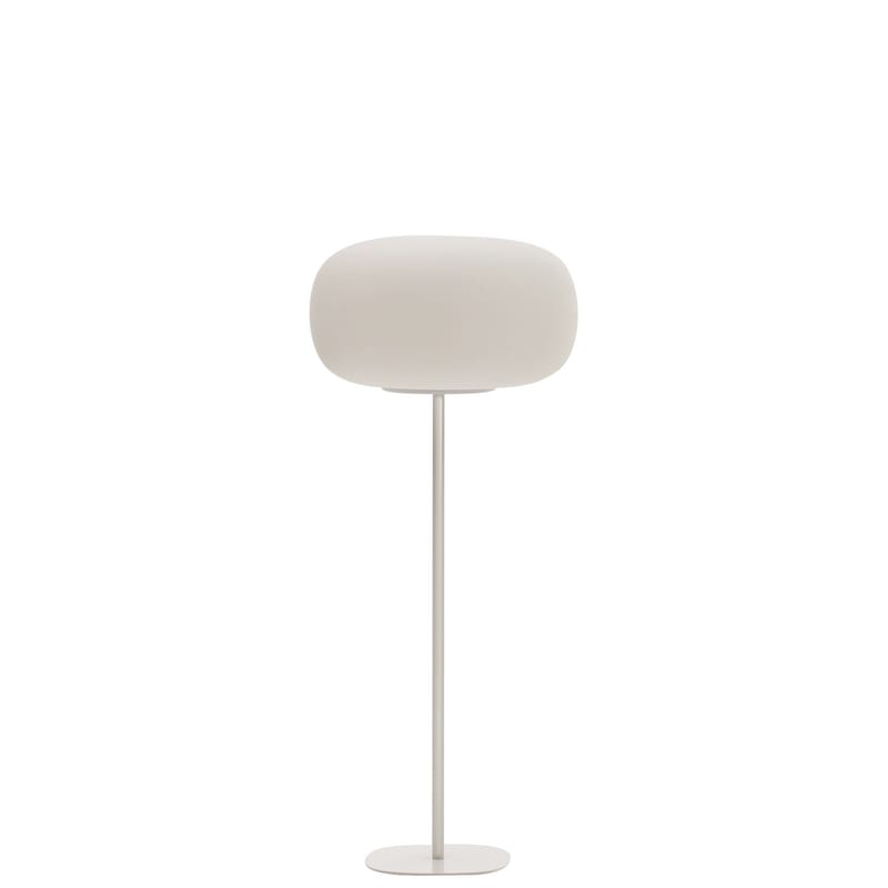 Luminaire - Lampadaires - Lampadaire d\'extérieur Pandora Small métal plastique blanc / H 151 cm - MyYour - Blanc / Pied métal - Métal, Poleasy®