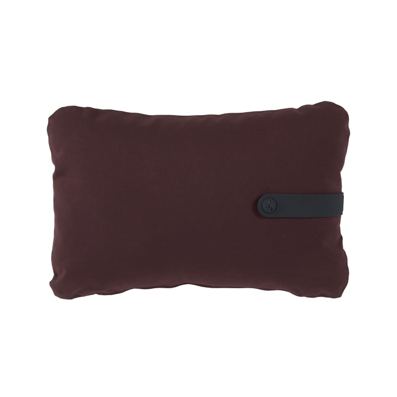 Decoration - Cushions & Poufs - Color Mix Outdoor cushion textile red purple / 44 x 30 cm - Fermob - Burgundy - Acrylic fabric, Foam