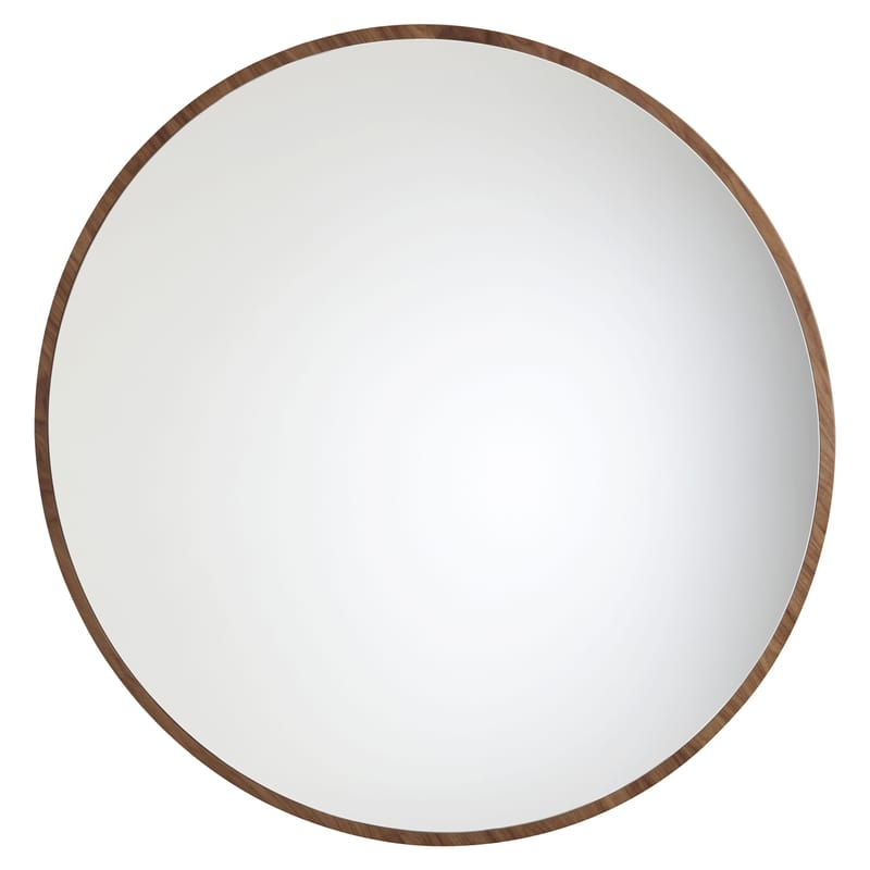 Interni - Specchi - Specchio Bulle grande modello / Ø 120 cm - Maison Sarah Lavoine - Noce oliato - Legno di noce oliato, Vetro