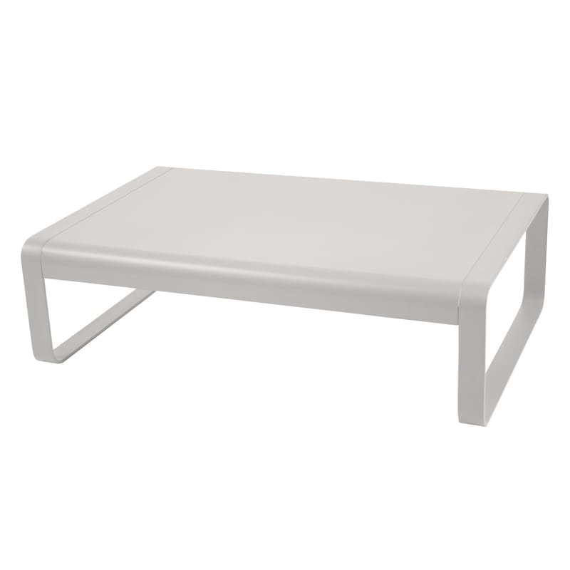 Mobilier - Tables basses - Table basse Bellevie métal gris / Aluminium - 103 x 75 cm - Fermob - Gris métal - Aluminium laqué