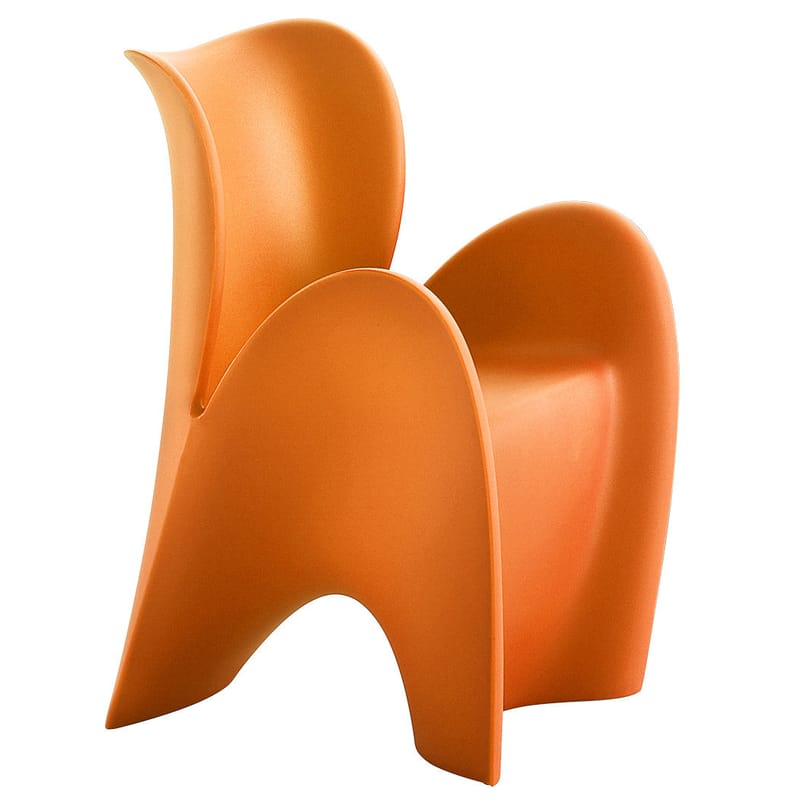 Furniture - Chairs - Lily Small Armchair plastic material orange Plastic - MyYour - Orange - Plastic material