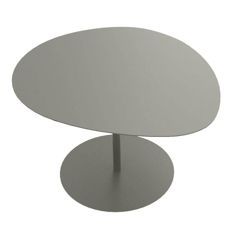Furniture - Coffee Tables - Galet n°3 INDOOR Coffee table metal beige - Matière Grise - Taupe - Steel