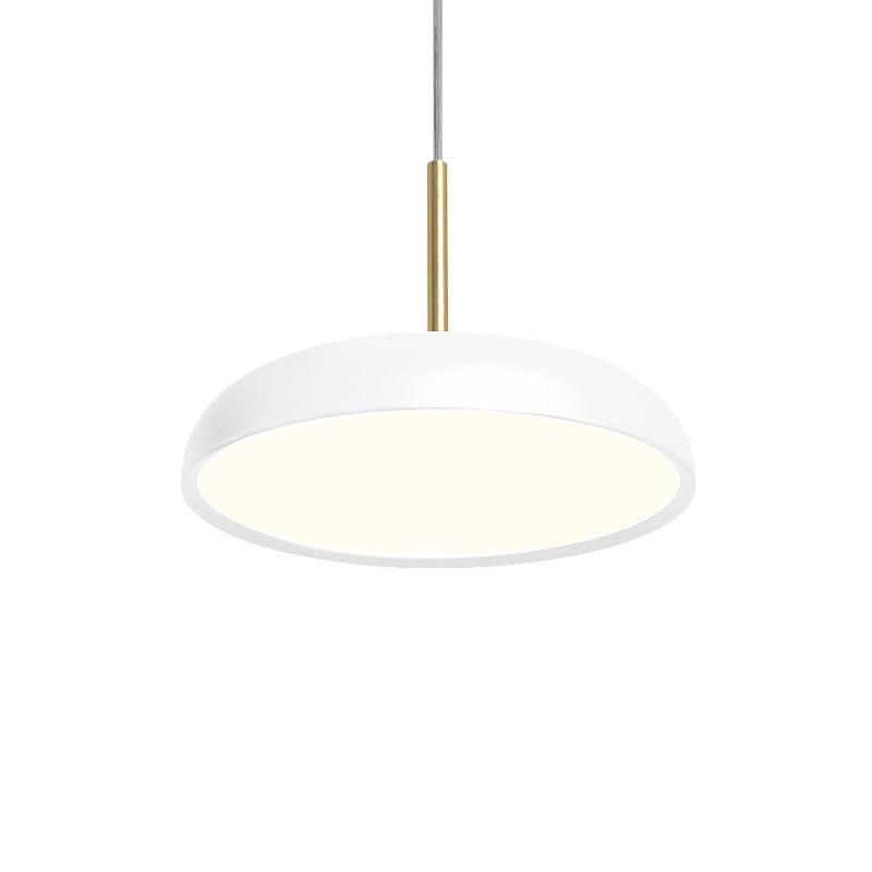 Luminaire - Suspensions - Suspension Zero Medium LED métal blanc / Ø 45 cm - Lumen Center Italia - Blanc - Aluminium, PMMA