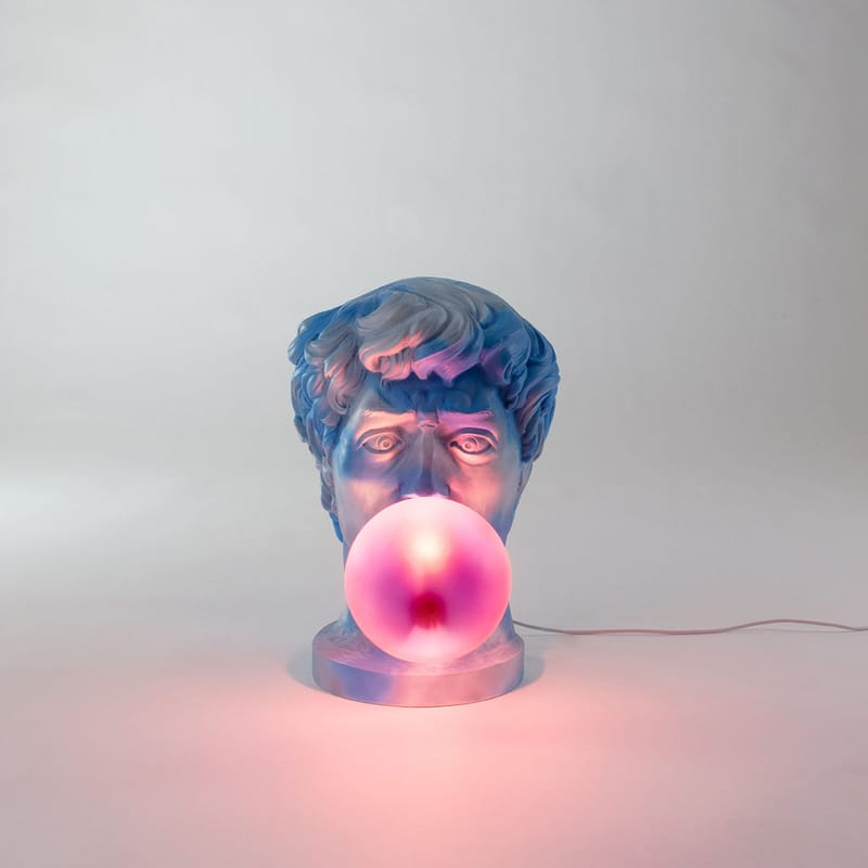Seletti Wonder Cloud Table lamp white blue pink Made In Design UK