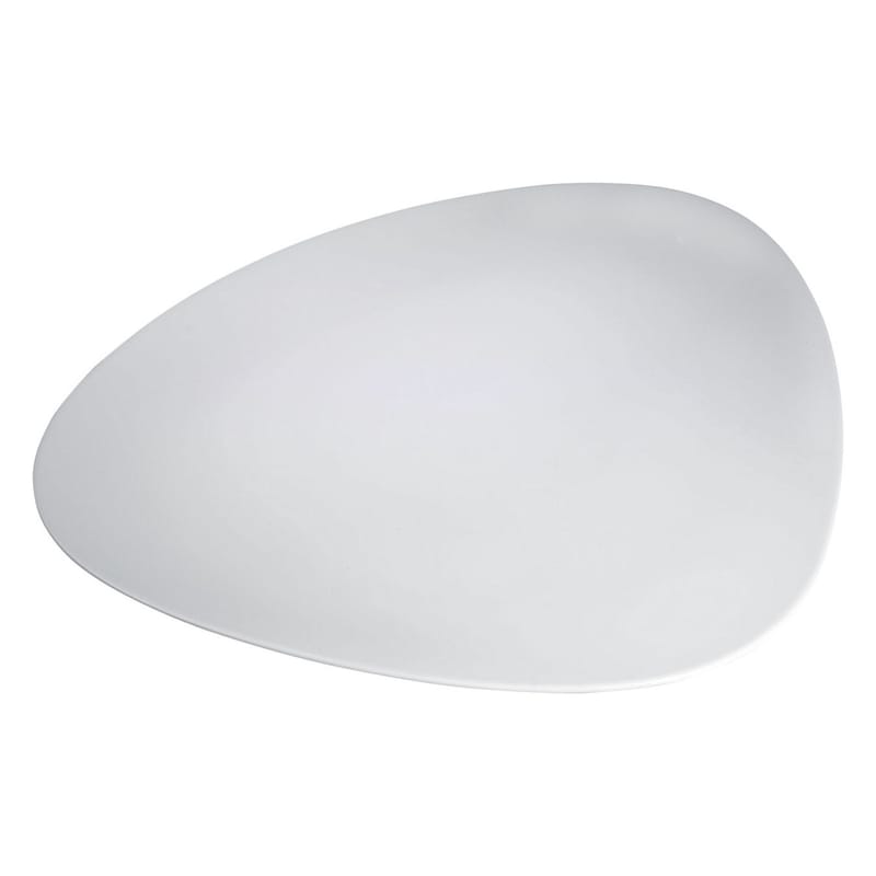 Table et cuisine - Plateaux et plats de service - Plat Colombina céramique blanc - Alessi - Blanc - Porcelaine