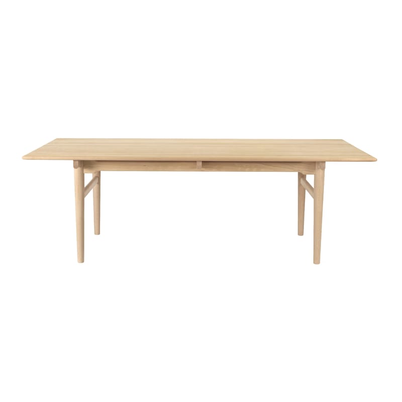 Mobilier - Tables - Table rectangulaire CH327 bois naturel / 248 x 95 cm - Hans J. Wegner, 1962 / 8 personnes - CARL HANSEN & SON - 248 x 95 cm / Hêtre savonné FSC - Hêtre massif savonné FSC