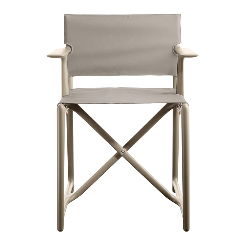 Mobilier - Chaises, fauteuils de salle à manger - Fauteuil pliant Stanley tissu beige / Philippe Starck, 2017 - Magis - Beige - Polypropylène, Tissu