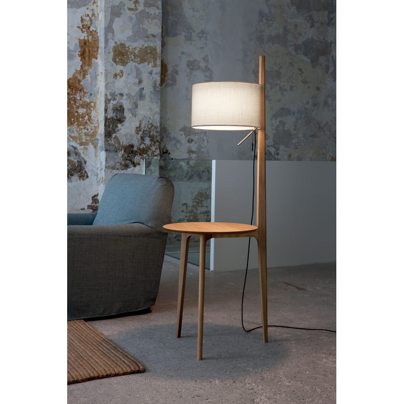 Carla Floor lamp natural wood End table Carpyen