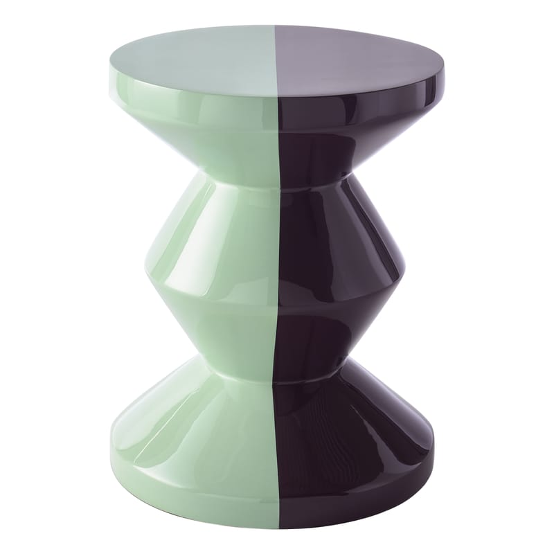 Möbel - Hocker - Hocker Zig Zag by Carice van Houten plastikmaterial grün / Limitierte Ausgabe - Kunststoff lackiert - Pols Potten - Mint Grapes - lackiertes Polyester