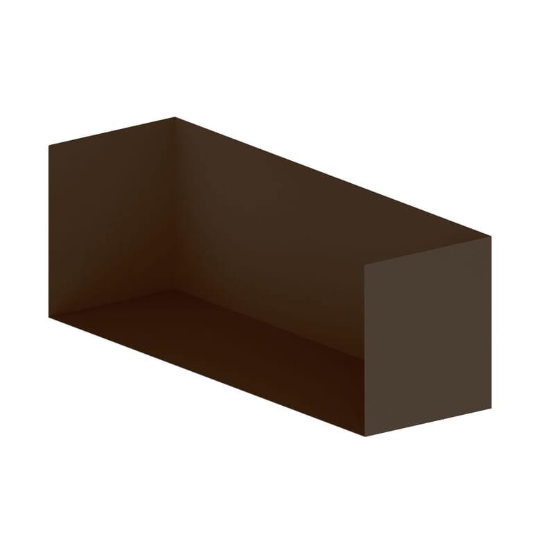 Möbel - Regale und Bücherregale - Kiste  braun metall /  Für Easy Irony Bücherregal - L 100 cm - Zeus - Bronze - bemalter Stahl