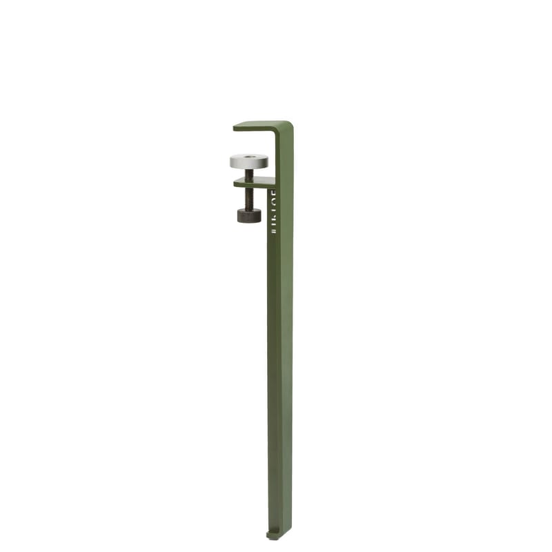 Mobilier - Tables basses - Pied  métal vert avec fixation étau / H 43 cm - Pour créer tables basse & banc - TIPTOE - Vert Romarin - Acier thermolaqué