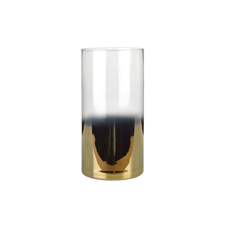 Décoration - Bougeoirs, photophores - Vase Half Large verre or transparent / Photophore - Pols Potten - H 29,5 cm / Transparent & or - Verre