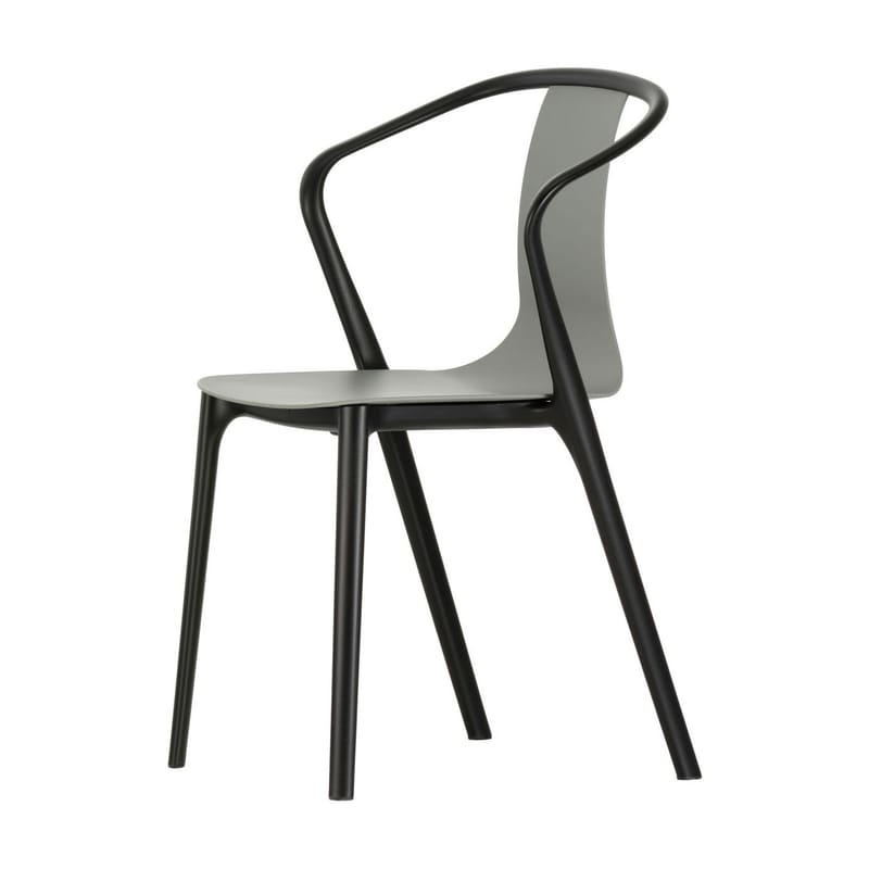 Mobilier - Chaises, fauteuils de salle à manger - Fauteuil Belleville plastique vert / Bouroullec, 2015 - Vitra - Vert mousse - Polyamide