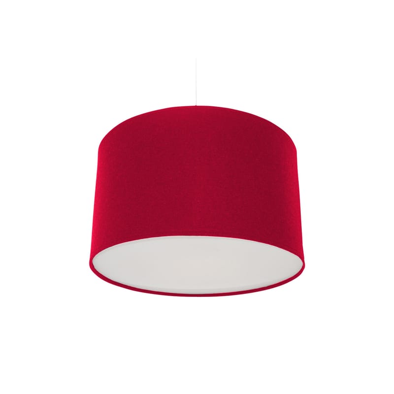 Lighting - Pendant Lighting - Kobe Medium Pendant textile red Ø 32 cm - Innermost - Red - Acrylic felt, Cotton, Wool