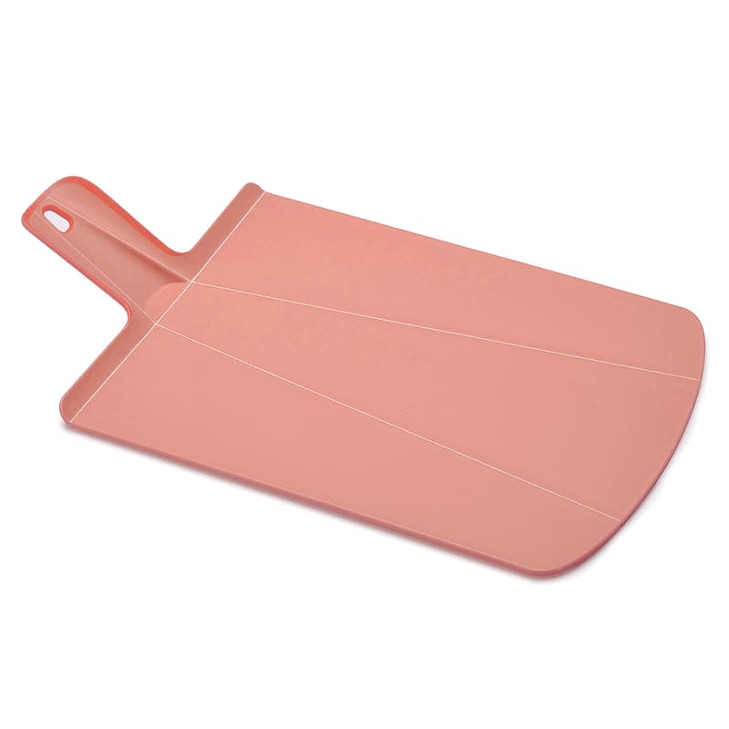 Table et cuisine - Couteaux et planches à découper - Planche à découper Chop2Pot plastique rose / Pliable - L 38 cm - Joseph Joseph - Rose pâle - Polypropylène
