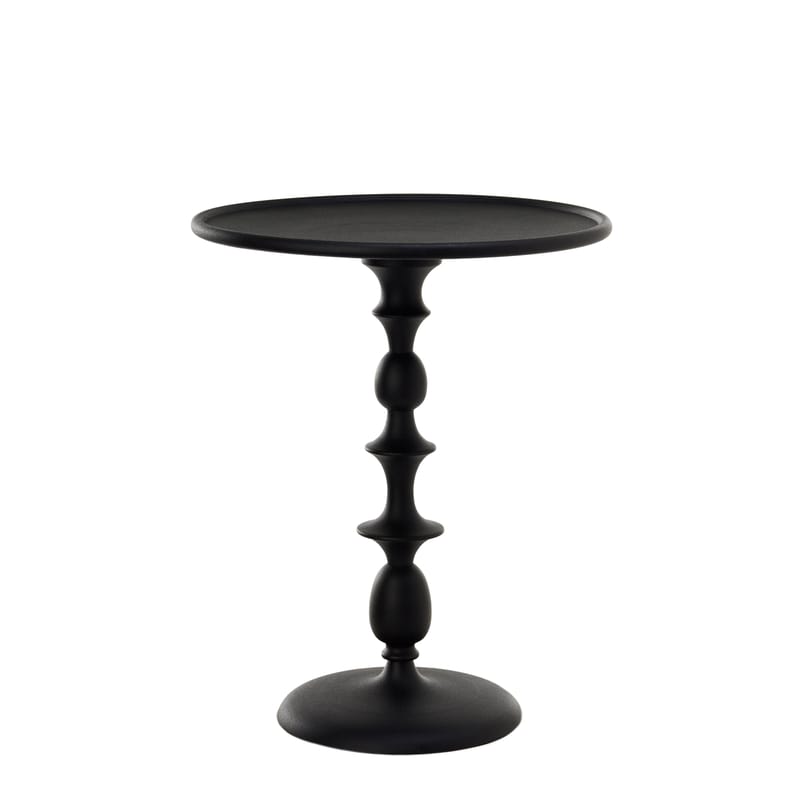 Mobilier - Tables basses - Table d\'appoint Classic métal noir / Ø 46 x H55 cm - Fonte aluminium - Pols Potten - Noir - Fonte d\'aluminium laquée
