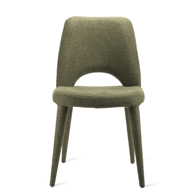 Mobilier - Chaises, fauteuils de salle à manger - Chaise rembourrée Holy tissu vert - Pols Potten - Vert Forêt - Métal, Mousse, Tissu polyester