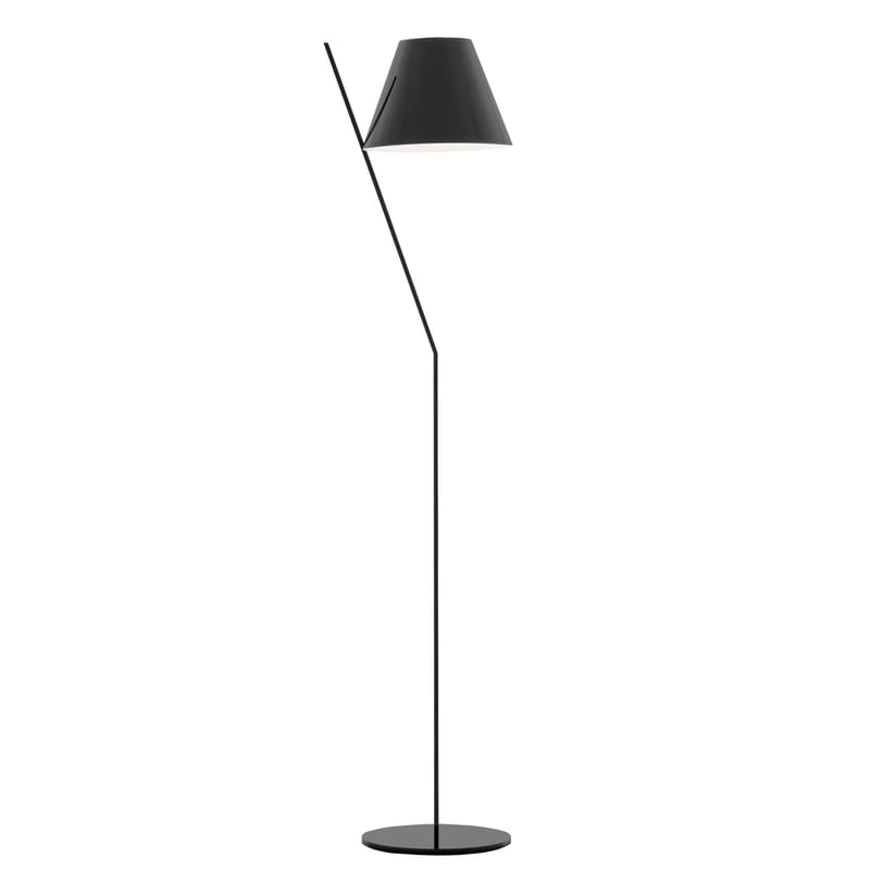 Luminaire - Lampadaires - Lampadaire La Petite métal plastique noir / H 160 cm - Artemide - Noir - Aluminium laqué, Polycarbonate