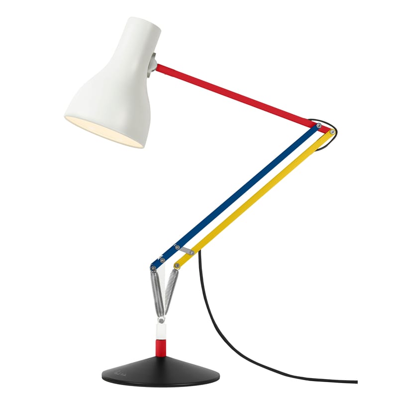 Luminaire - Lampes de table - Lampe de table Type 75 métal multicolore / By Paul Smith - Edition n°3 / Réédition 1930\' - Anglepoise - Rouge, Jaune, Bleu - Aluminium