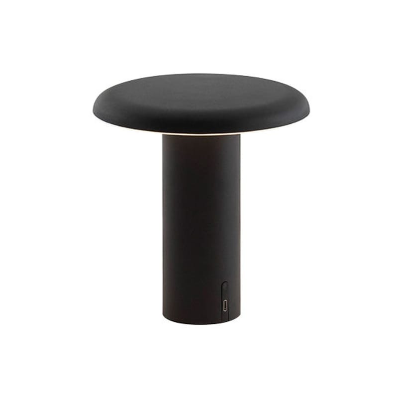 Luminaire - Lampes de table - Lampe sans fil rechargeable Takku LED métal noir /  Ø 18 x H 19 cm - Artemide - Noir - Aluminium