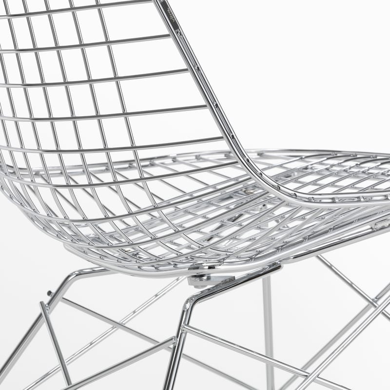 Silver sales wire chair