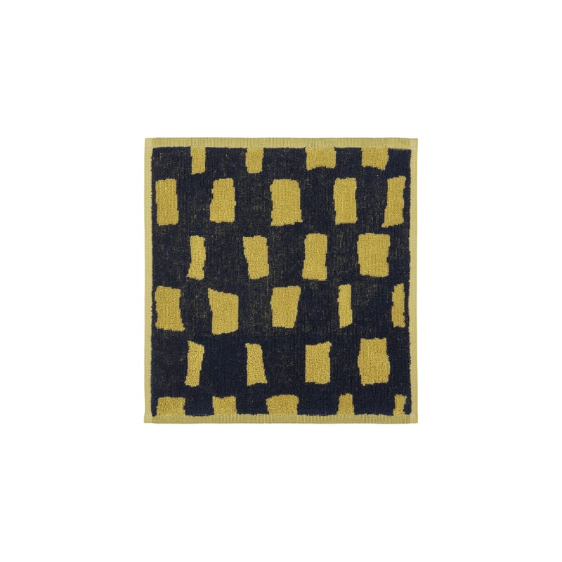 La boutique de Noël - Cadeaux petits prix - Serviette invité Iso Noppa tissu jaune / 30 x 30 cm - Marimekko - Iso Noppa / Jaune, noir - Coton éponge
