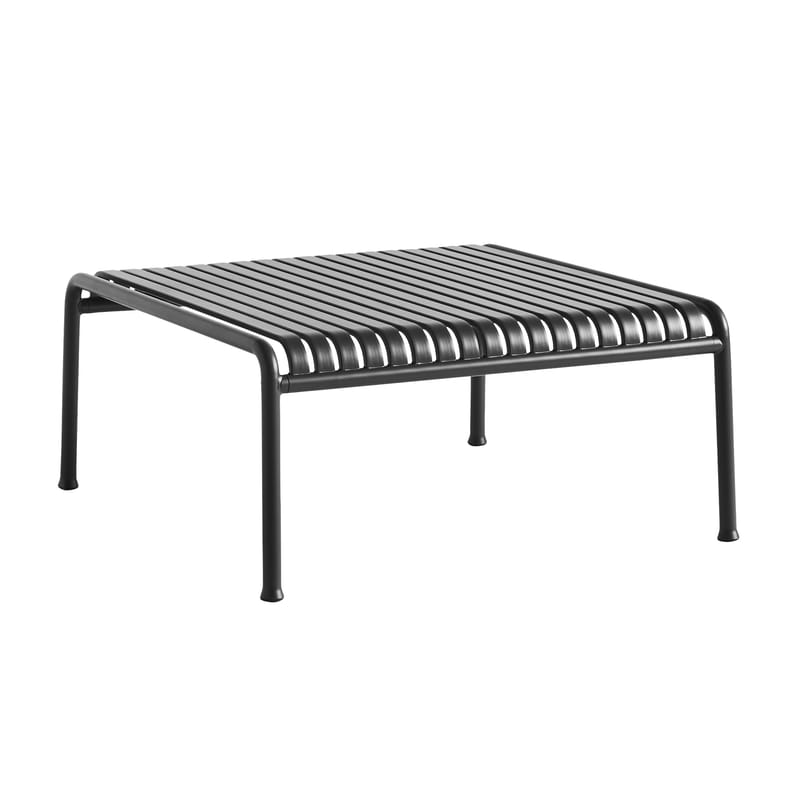 Jardin - Tables basses de jardin - Table basse Palissade métal gris noir / 81,5 x 86 x H 38 cm - Bouroullec, 2016 - Hay - Anthracite - Acier
