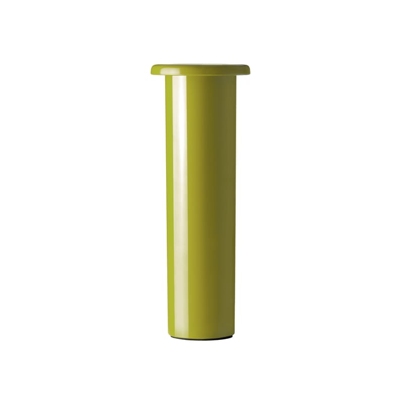 Décoration - Vases - Lampe sans fil rechargeable Bouquet LED plastique vert / Vase - Ø 8 x H 22 cm - Magis - Vert citron - ABS