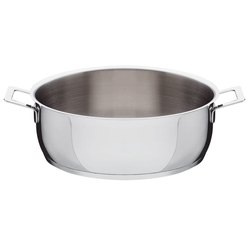 Table et cuisine - Plats et cuisson - Rondin Pots and Pans métal / Ø 28 cm - Alessi - Ø 28 cm - Acier inoxydable