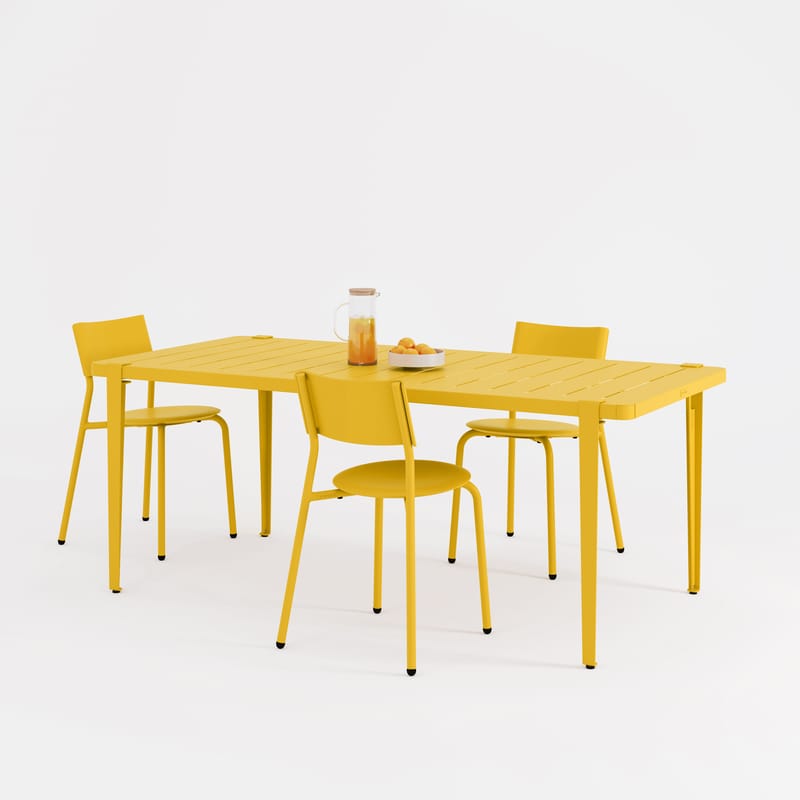 Yellow outdoor online dining chairs