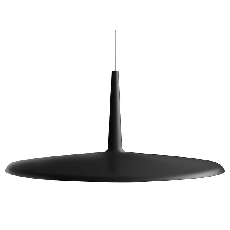 Luminaire - Suspensions - Suspension Skan plastique noir LED / Ø 60 cm - Vibia - Noir - Méthacrylate