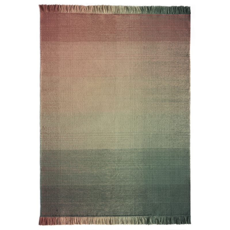 Dekoration - Teppiche - Außenteppich Shade palette 3 textil rosa grün / 200 x 300 cm - Nanimarquina - Grün & Rosa - Polyäthylen