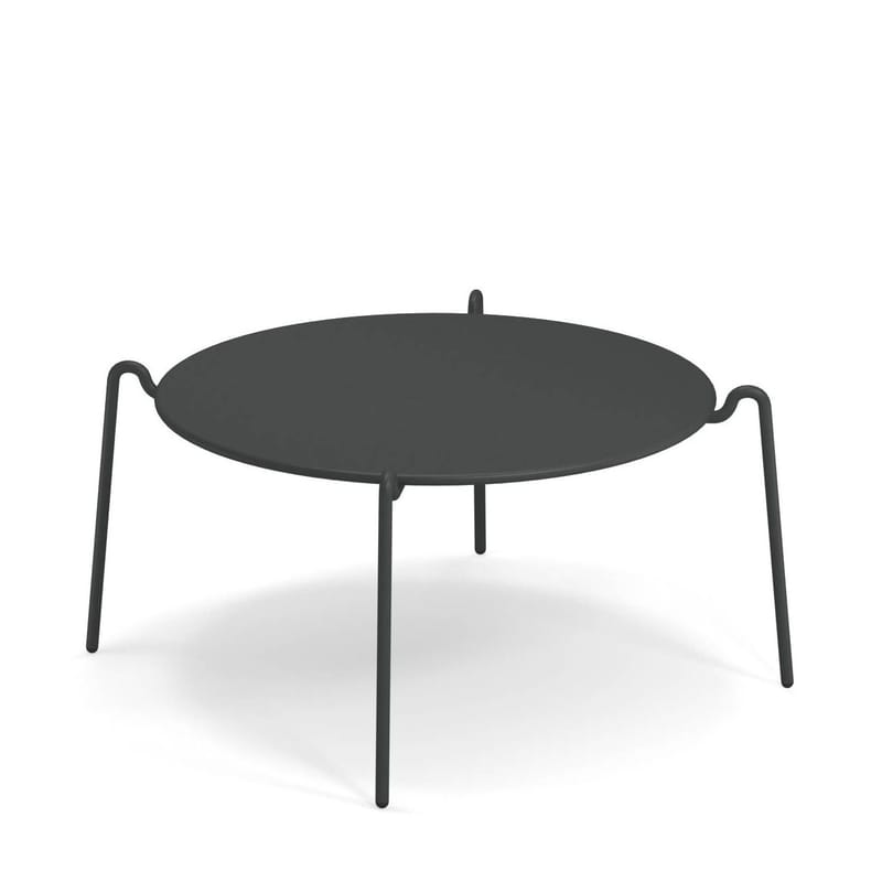 Möbel - Couchtische - Couchtisch Rio R50 grau metall / Ø 104 cm - Metall - Emu - Antikeisen - Stahl
