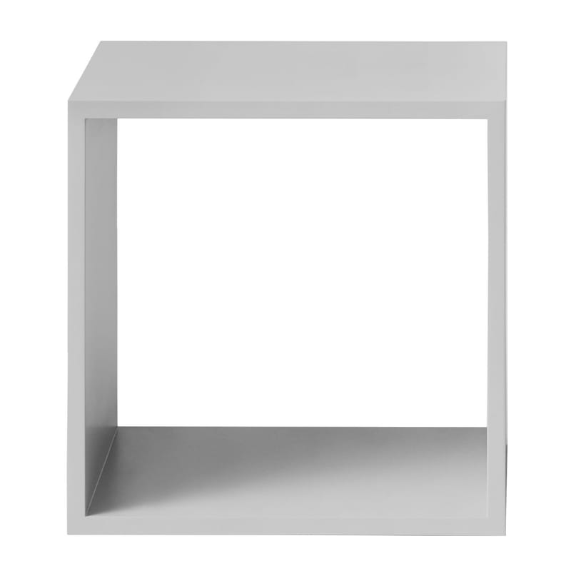 Mobilier - Etagères & bibliothèques - Etagère Stacked bois gris / Medium carré 43x43 cm / Sans fond - Muuto - Gris clair - MDF peint