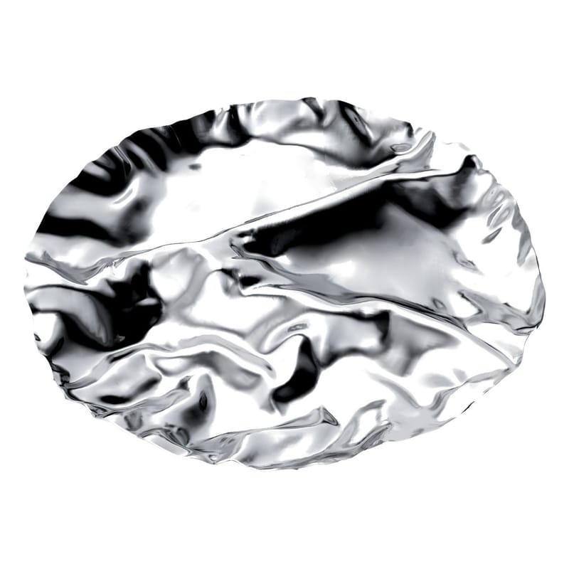 Table et cuisine - Plateaux et plats de service - Plat Pepa métal 4 compartiments - Alessi - Acier  brillant / 4 compartiments - Acier inoxydable poli