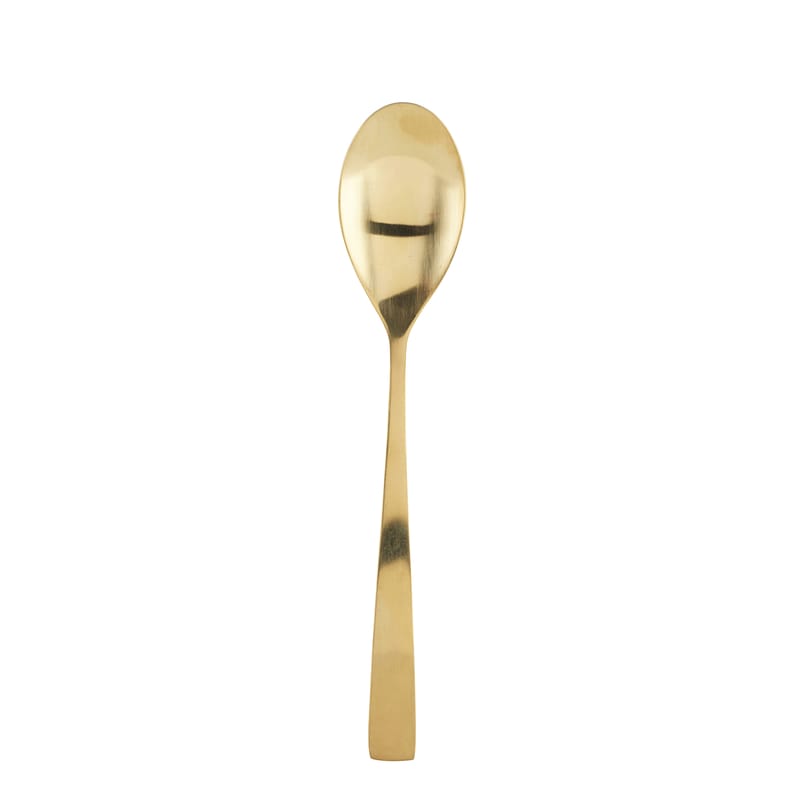 Tisch und Küche - Besteck - Suppenlöffel Golden gold metall / groß - L 21,3 cm - House Doctor - Löffel, groß / goldfarben - rostfreier Stahl