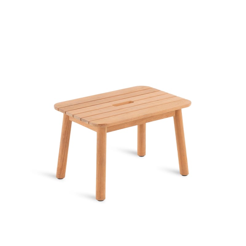 Mobilier - Tables basses - Table basse Pevero bois naturel / 37 x 54 cm - Teck - Unopiu - Teck - Teck