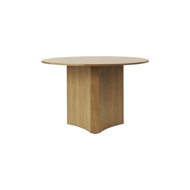 Mobilier - Tables - Table ronde Bue bois naturel / Ø 120 cm - Normann Copenhagen - Chêne naturel - Placage de chêne