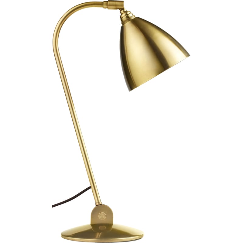 Luminaire - Lampes de table - Lampe de table Bestlite BL2 métal or / Réédition de 1930 - Abat-jour métal - Gubi - Laiton / Pied laiton - Laiton, Métal