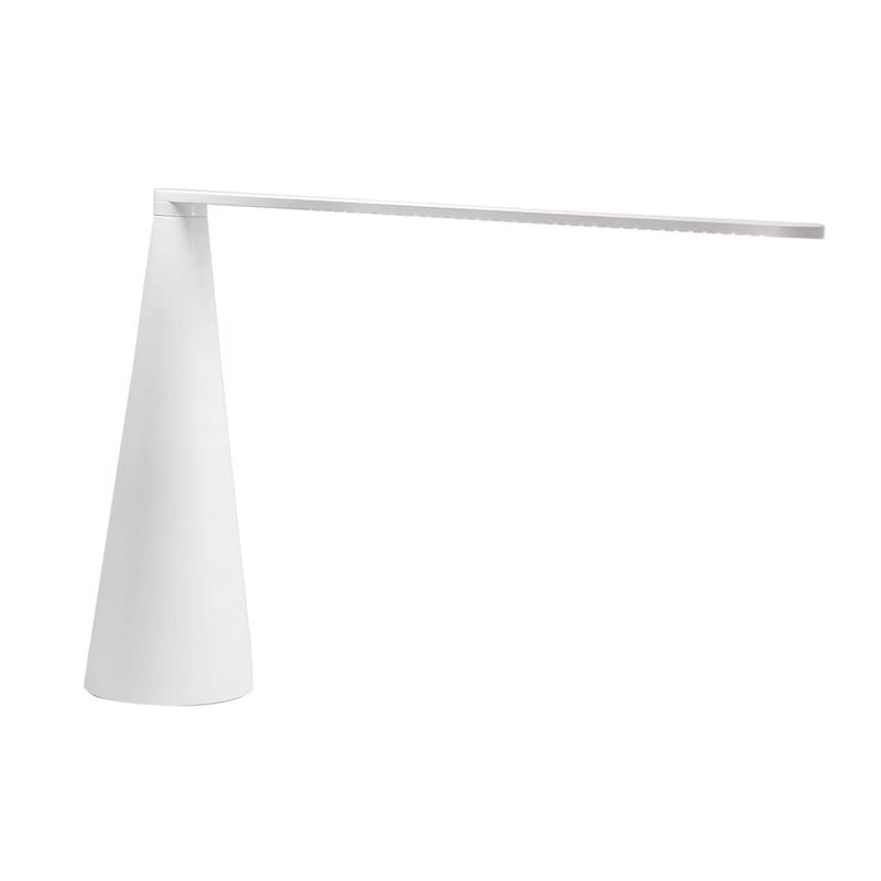 Luminaire - Lampes de table - Lampe de table Elica Petite modèle métal blanc /  H 38 cm - Martinelli Luce - Blanc - Aluminium
